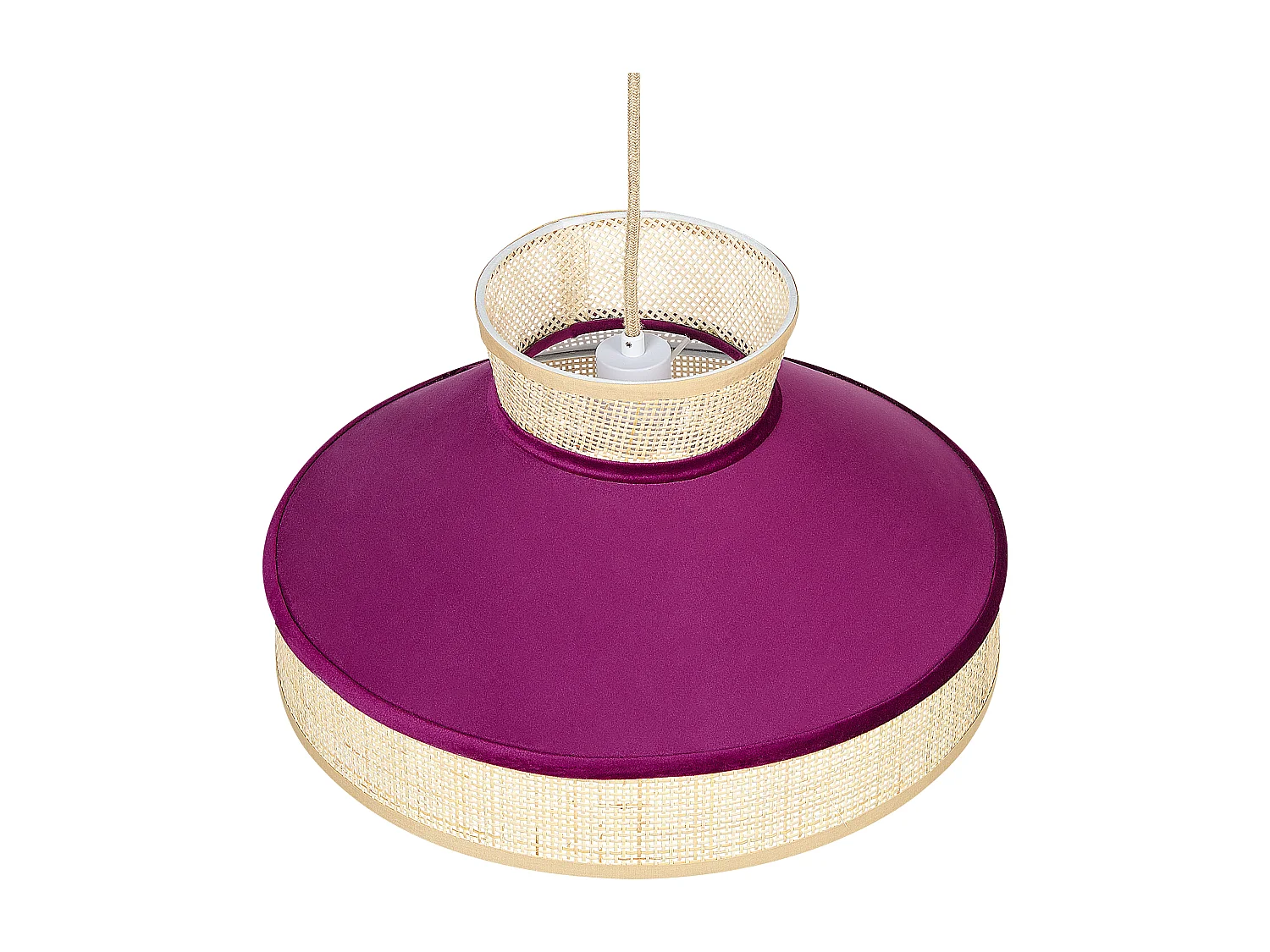 Lampadario BATALI Rattan Fucsia