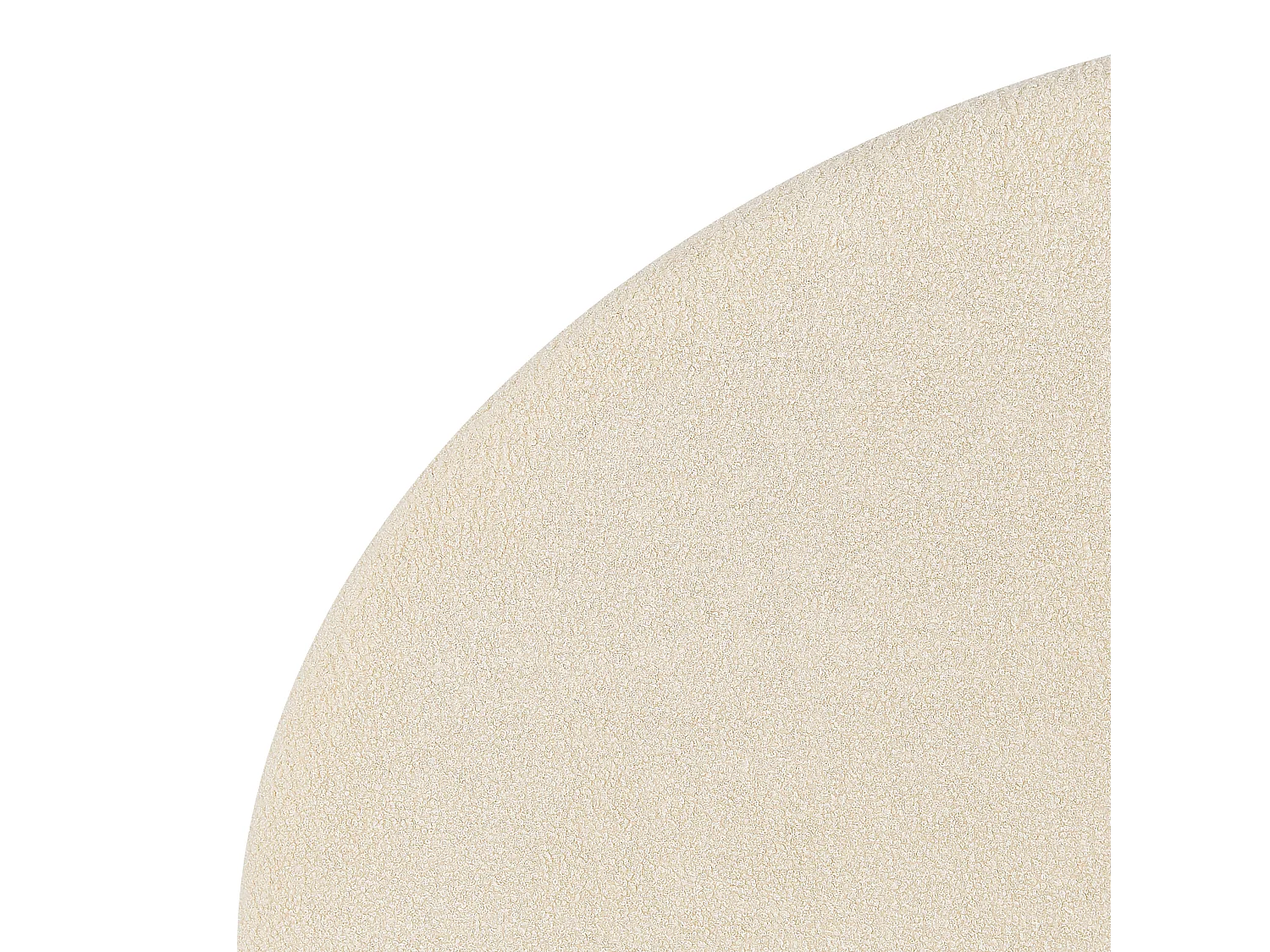 Cama baú Bouclé VAUCLUSE 160 x 200 cm Creme