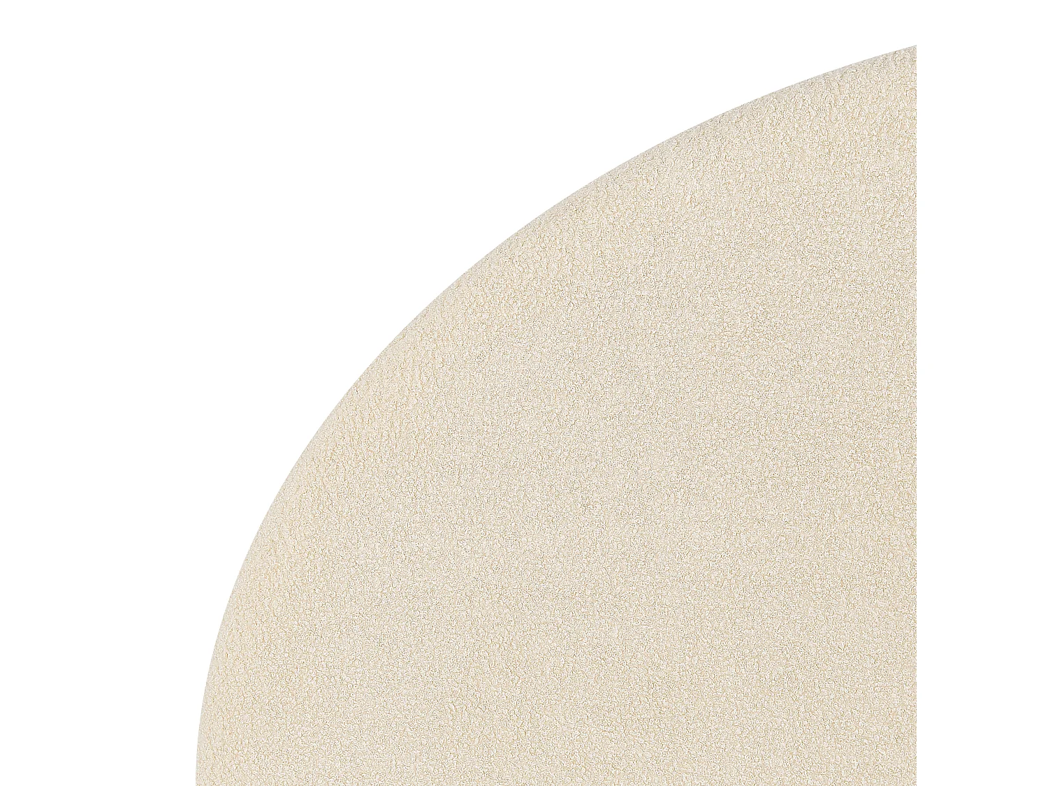 Letto con ottomano Bouclé VAUCLUSE 140 x 200 cm Beige