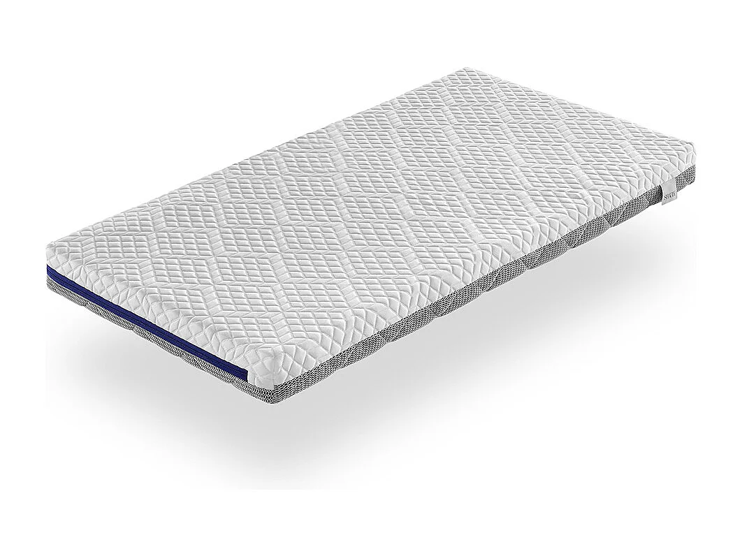 Matelas bebe mousse a memoire 57X117X11 CM THEO, respirant et dehoussable. Fermete ideale
