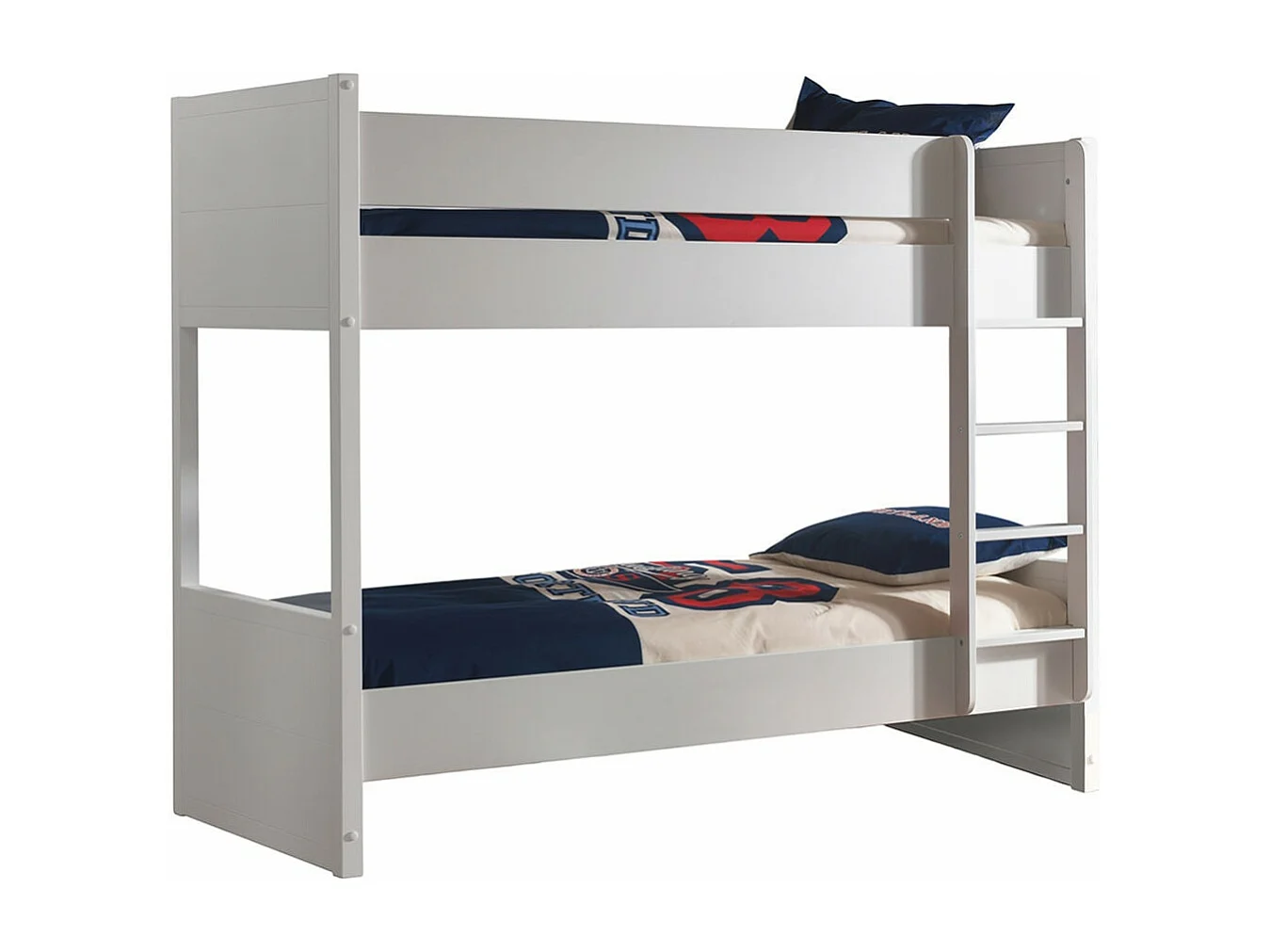 DEBBIE - Lits Superposés Réversibles 90x200cm Laqués Blanc