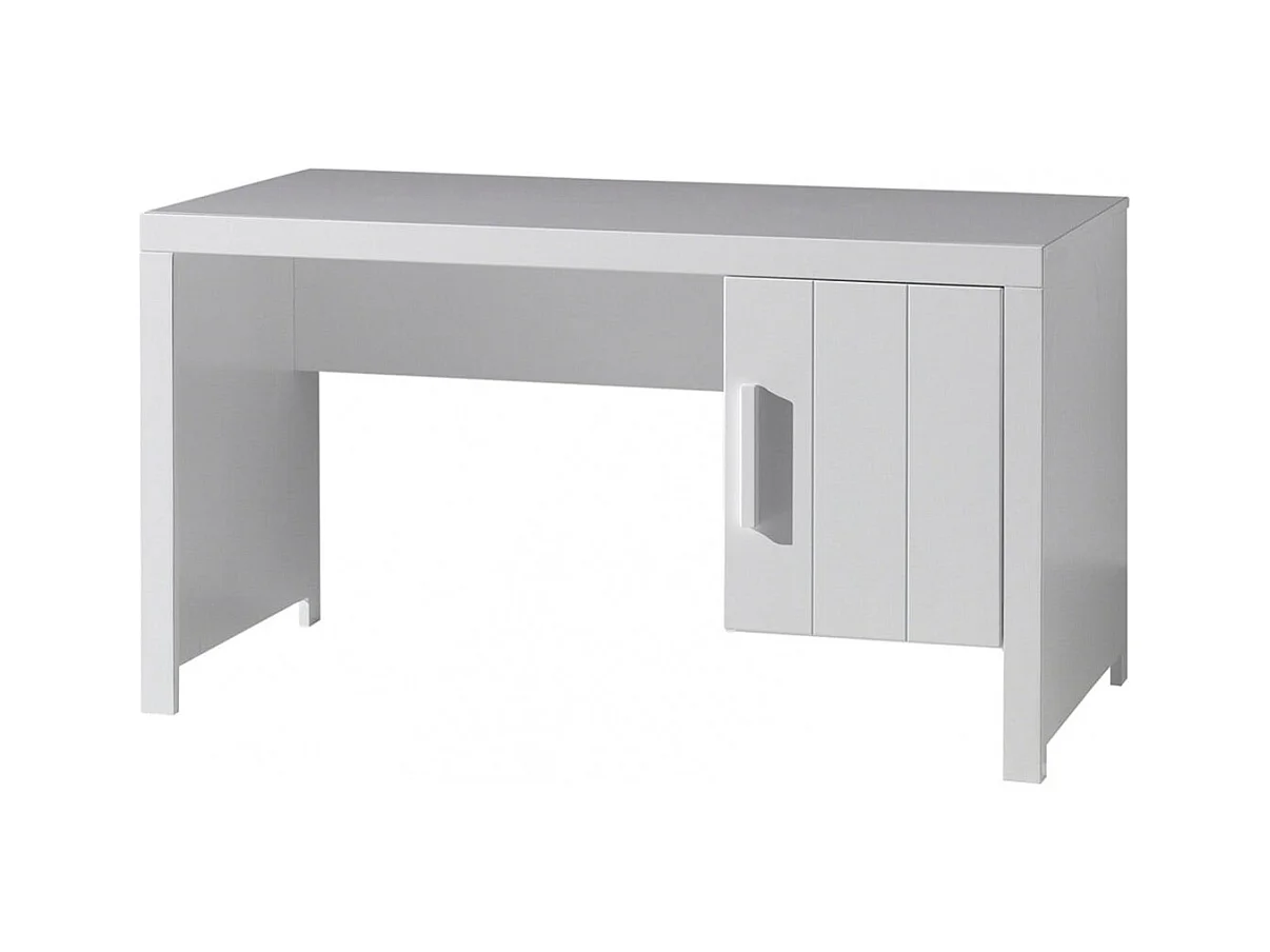 GASTON - Bureau 1 Porte Laqué Blanc
