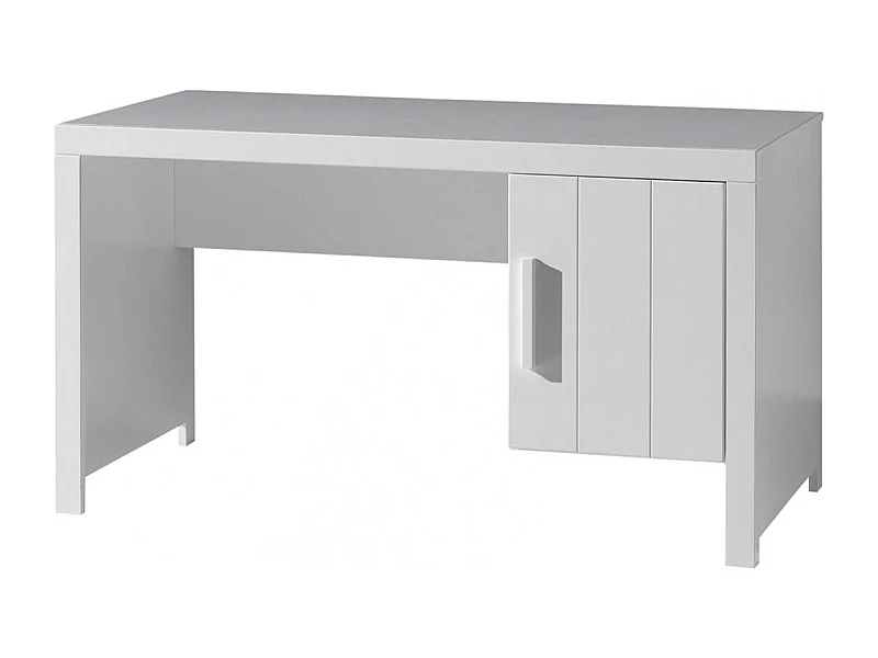 GASTON - Bureau 1 Porte Laqué Blanc