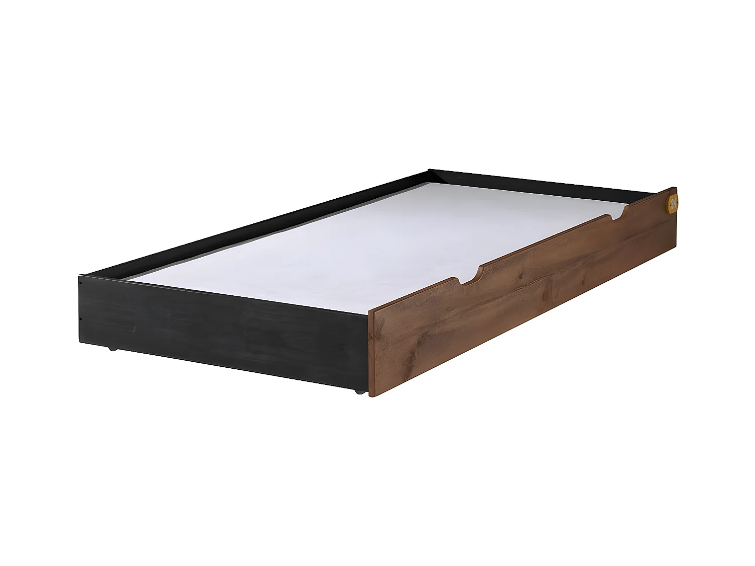 TCHAD - Lit 90x200cm avec Tiroir en Pin Massif à Motifs