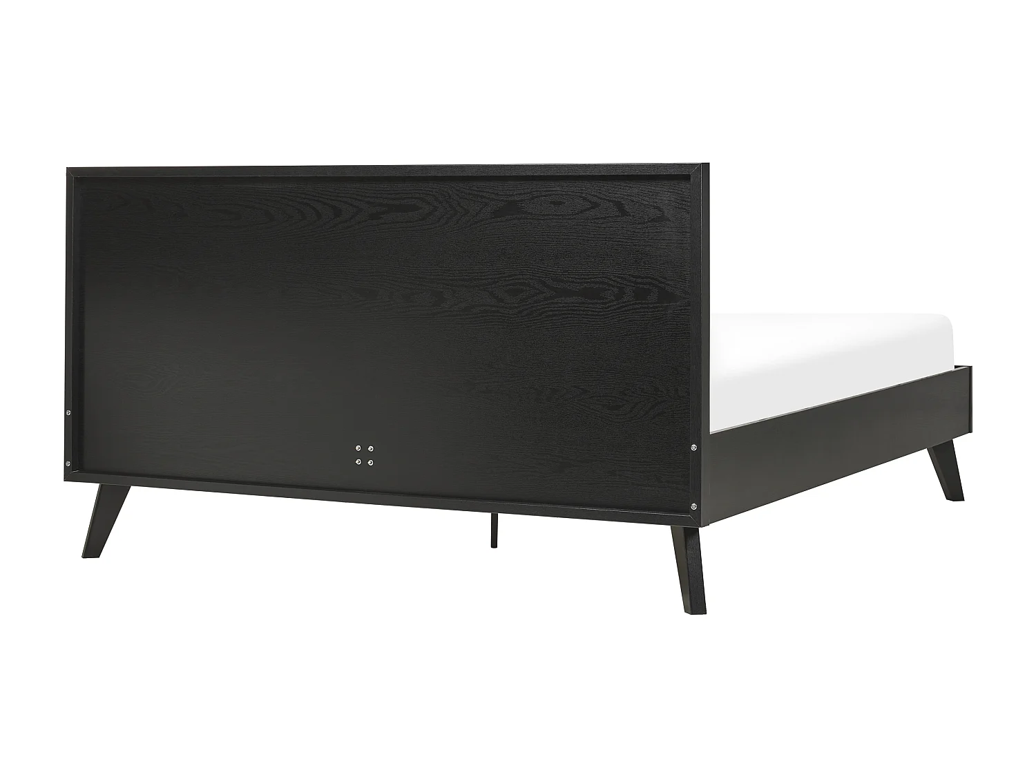 Lit avec sommier Rotin MONPAZIER 160 x 200 cm Noir