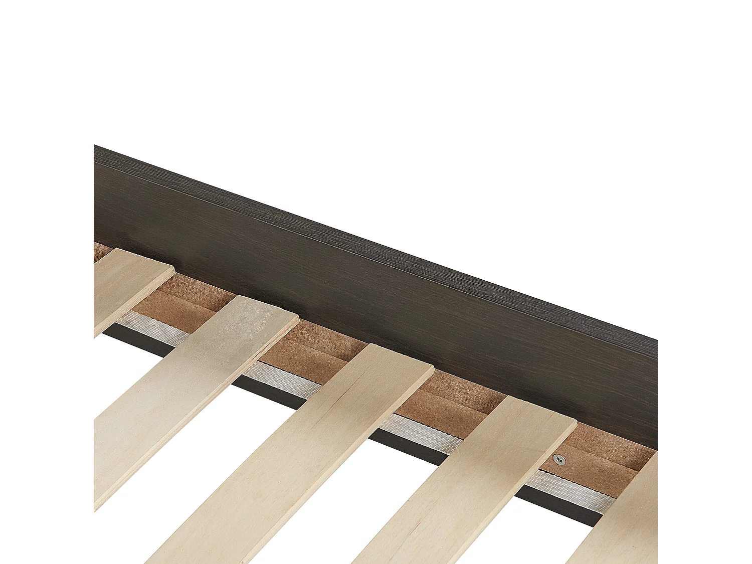 Lit avec sommier Rotin MONPAZIER 160 x 200 cm Noir