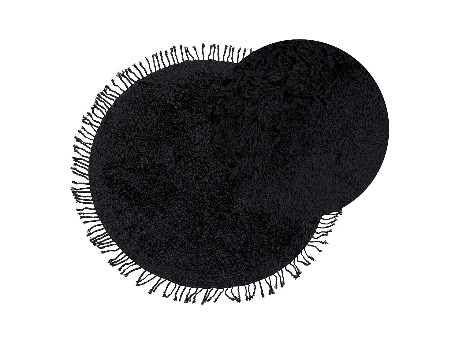Tapis BITLIS Noir ø 140 cm Coton
