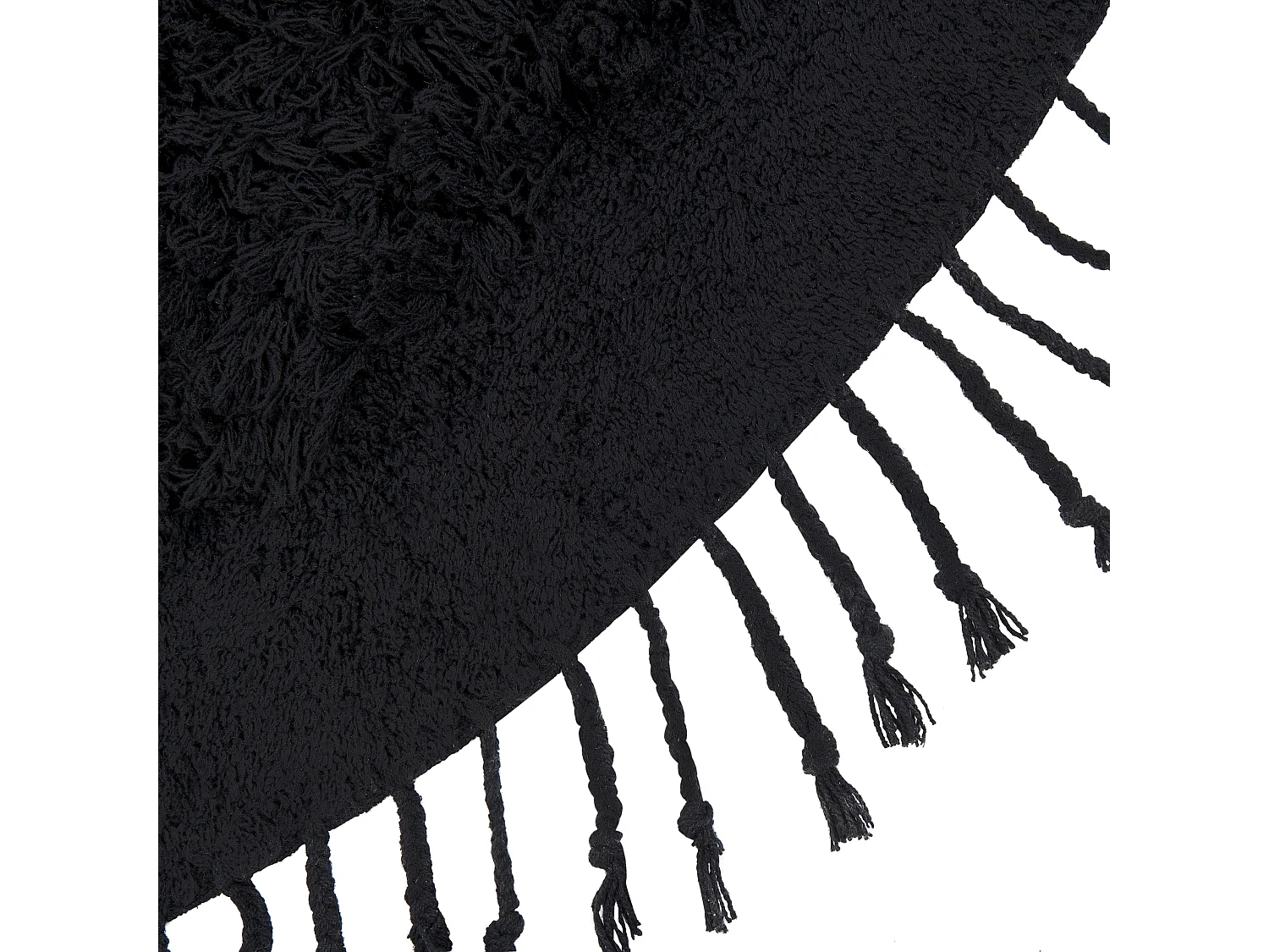 Tapis BITLIS Noir ø 140 cm Coton