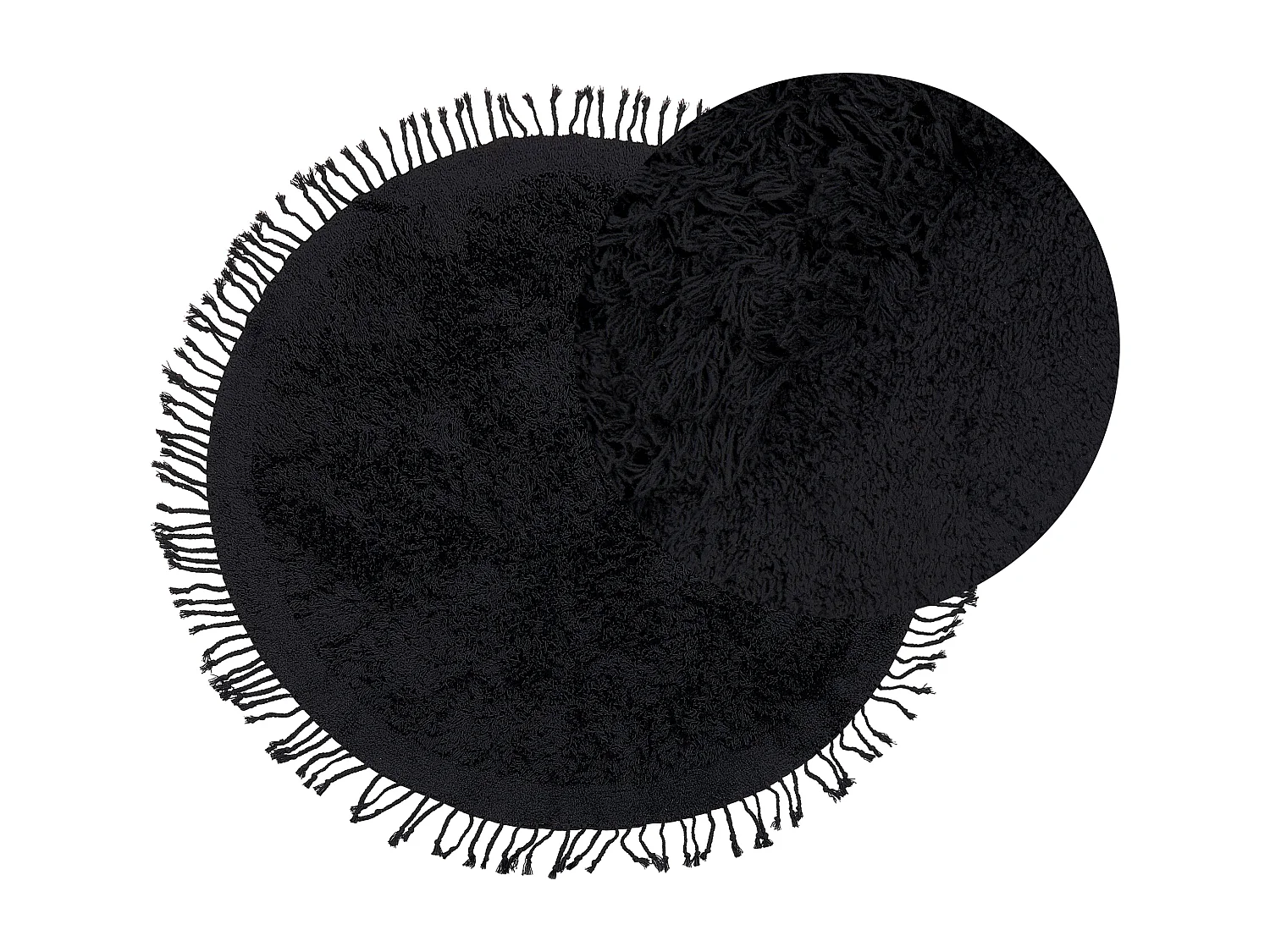 Tapis BITLIS Noir ø 140 cm Coton