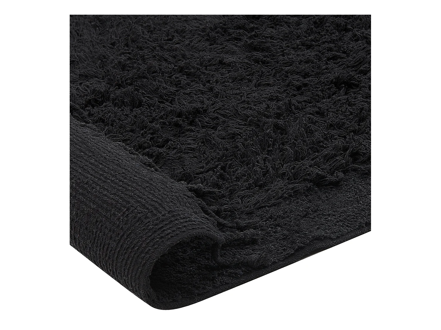 Alfombra de algodón negro 140 x 200 cm BITLIS