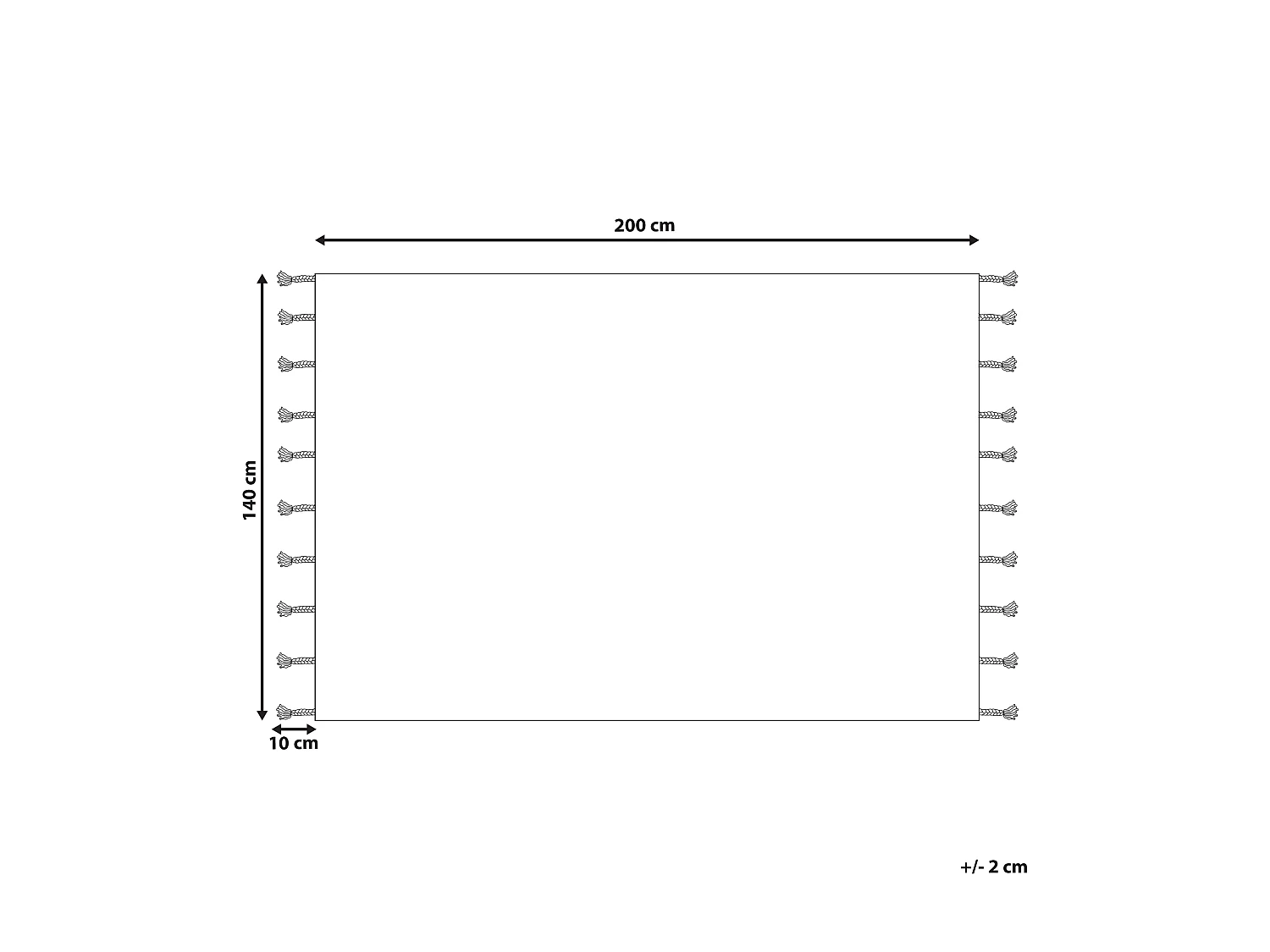 Vloerkleed katoen zwart 140 x 200 cm BITLIS