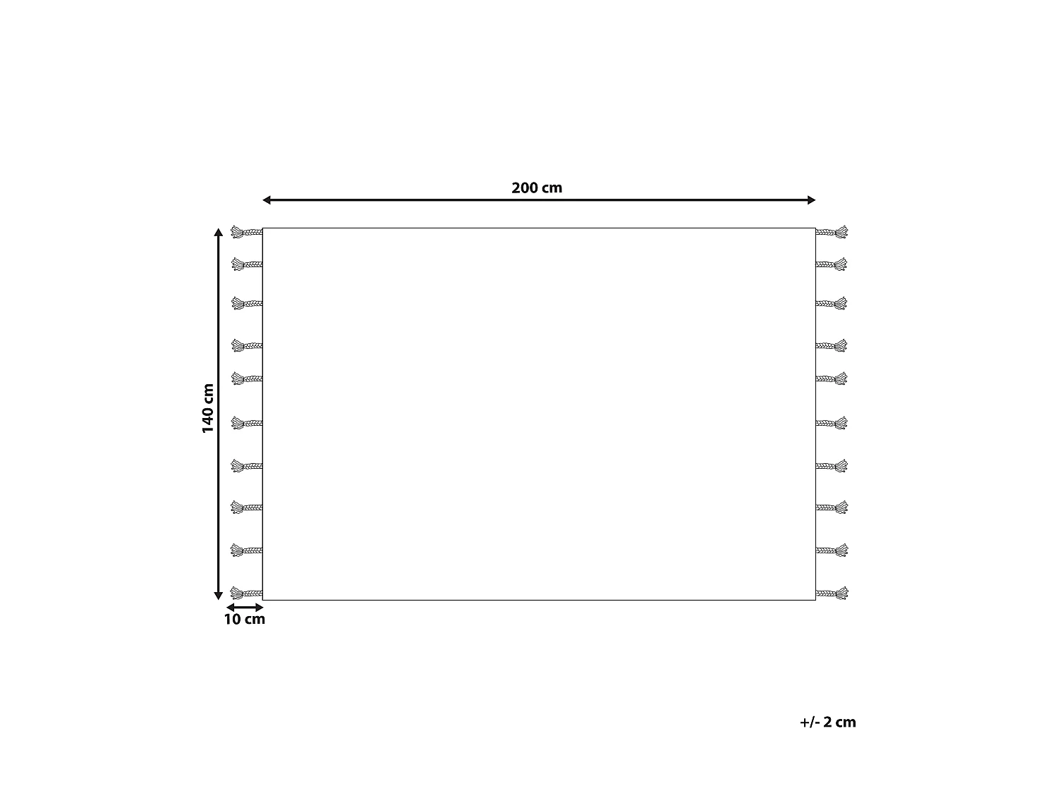 Vloerkleed katoen zwart 140 x 200 cm BITLIS