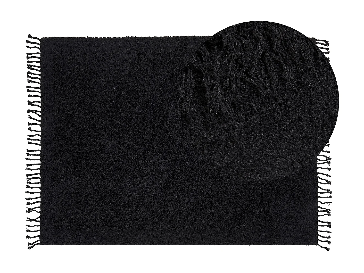 Tapis BITLIS Noir 140 x 200 cm Coton