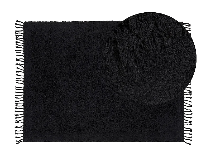 Tapis BITLIS Noir 140 x 200 cm Coton