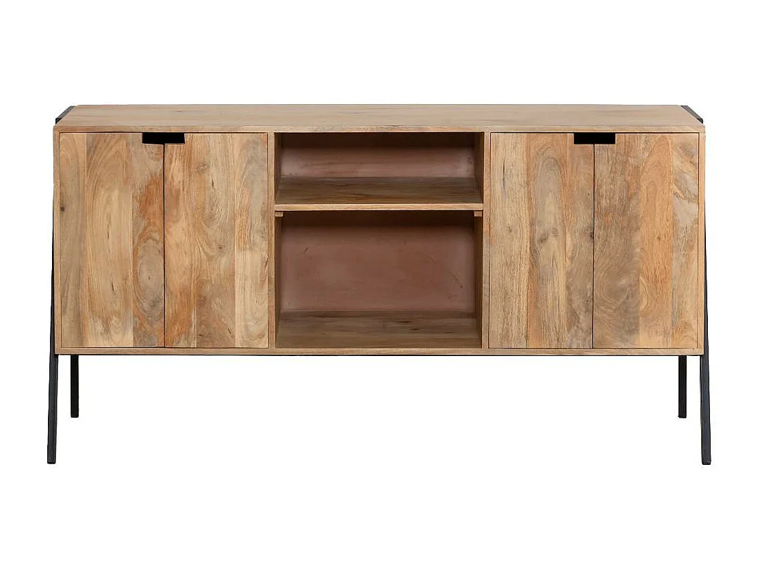 Meuble sous vasque en bois de manguier et métal Jeanne