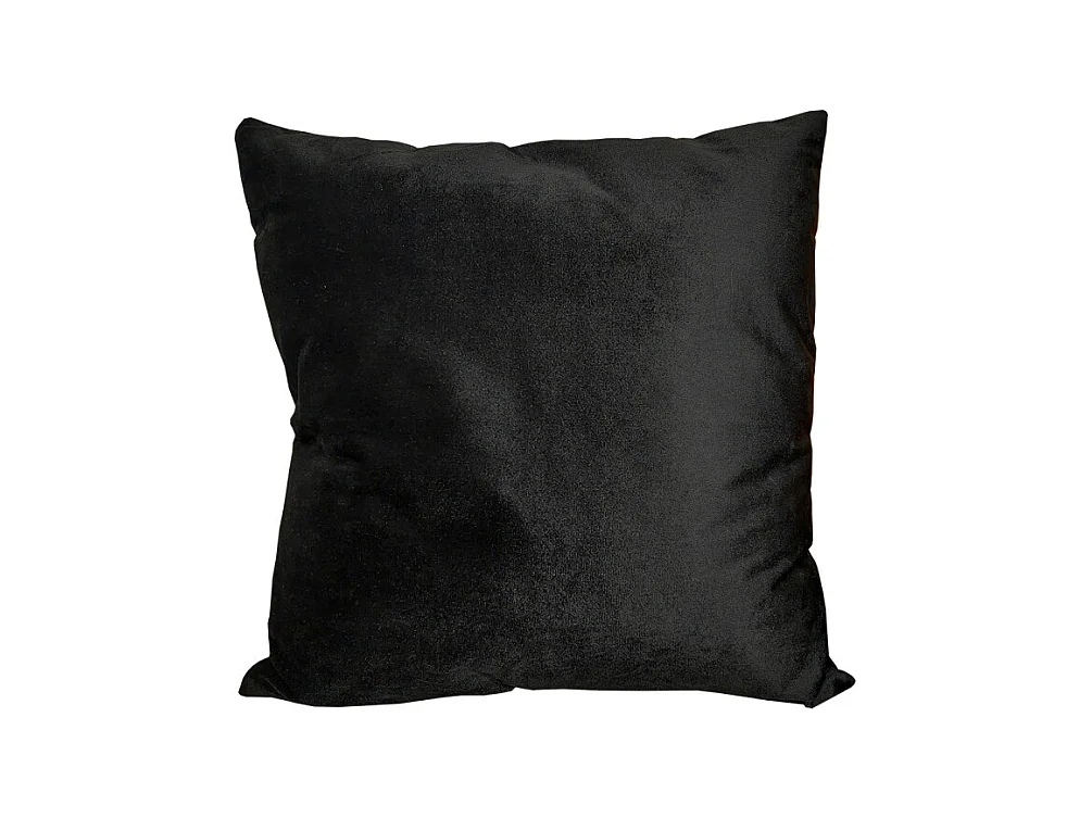 Lot de 2 coussins 45 x 45 cm velours noir et cerf doré - CERF DORÉ