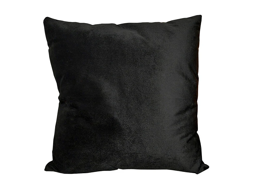 Lot de 2 coussins 45 x 45 cm velours noir et cerf doré - CERF DORÉ