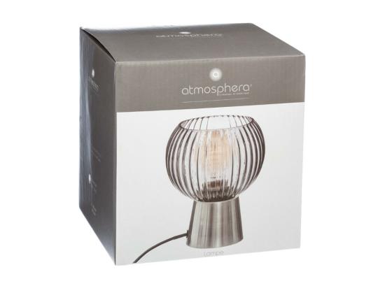 vente unique Lampe à poser en Verre déco et base en Métal H 19.5 cm