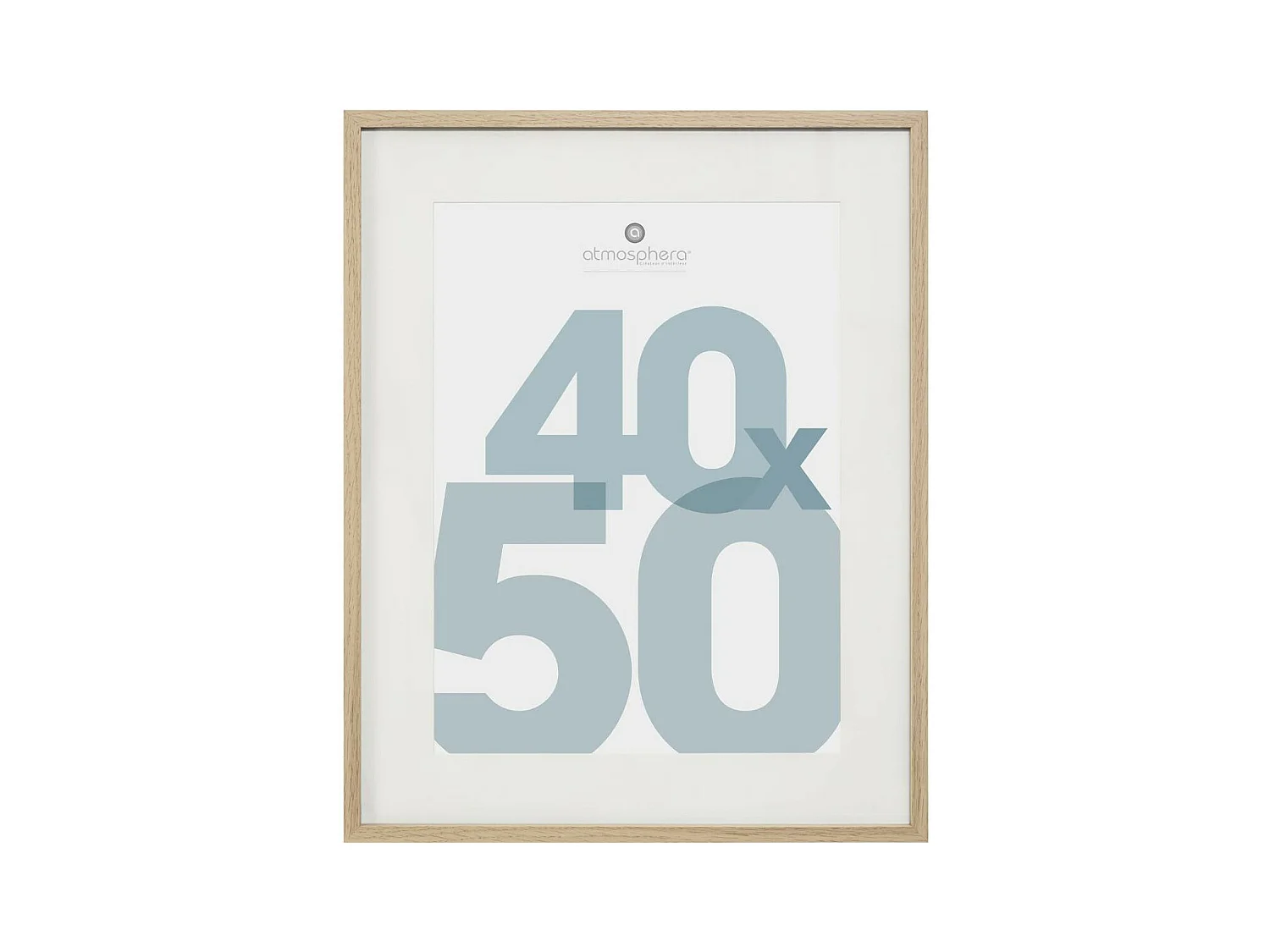 Cadre photo en Bois Naturel pour Photo 40 x 50 cm