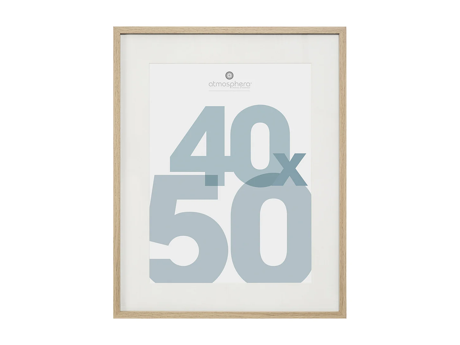 Cadre photo en Bois Naturel pour Photo 40 x 50 cm