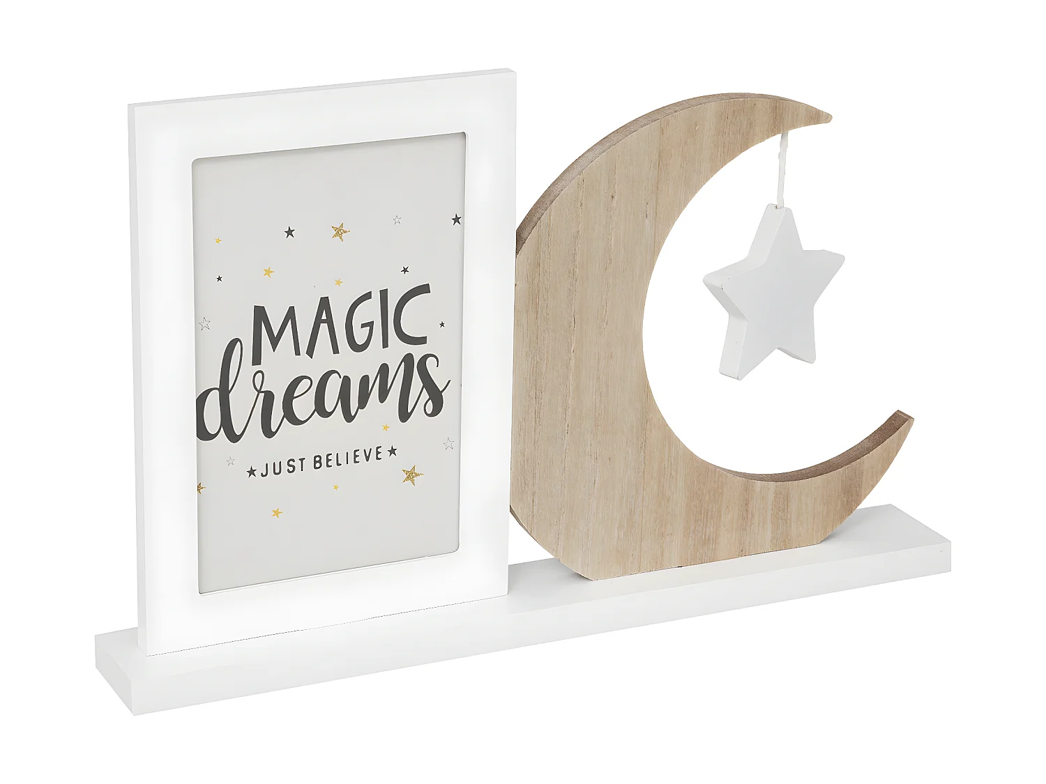 Cadre photo à poser en Bois et Verre pour Photo 10x15 cm