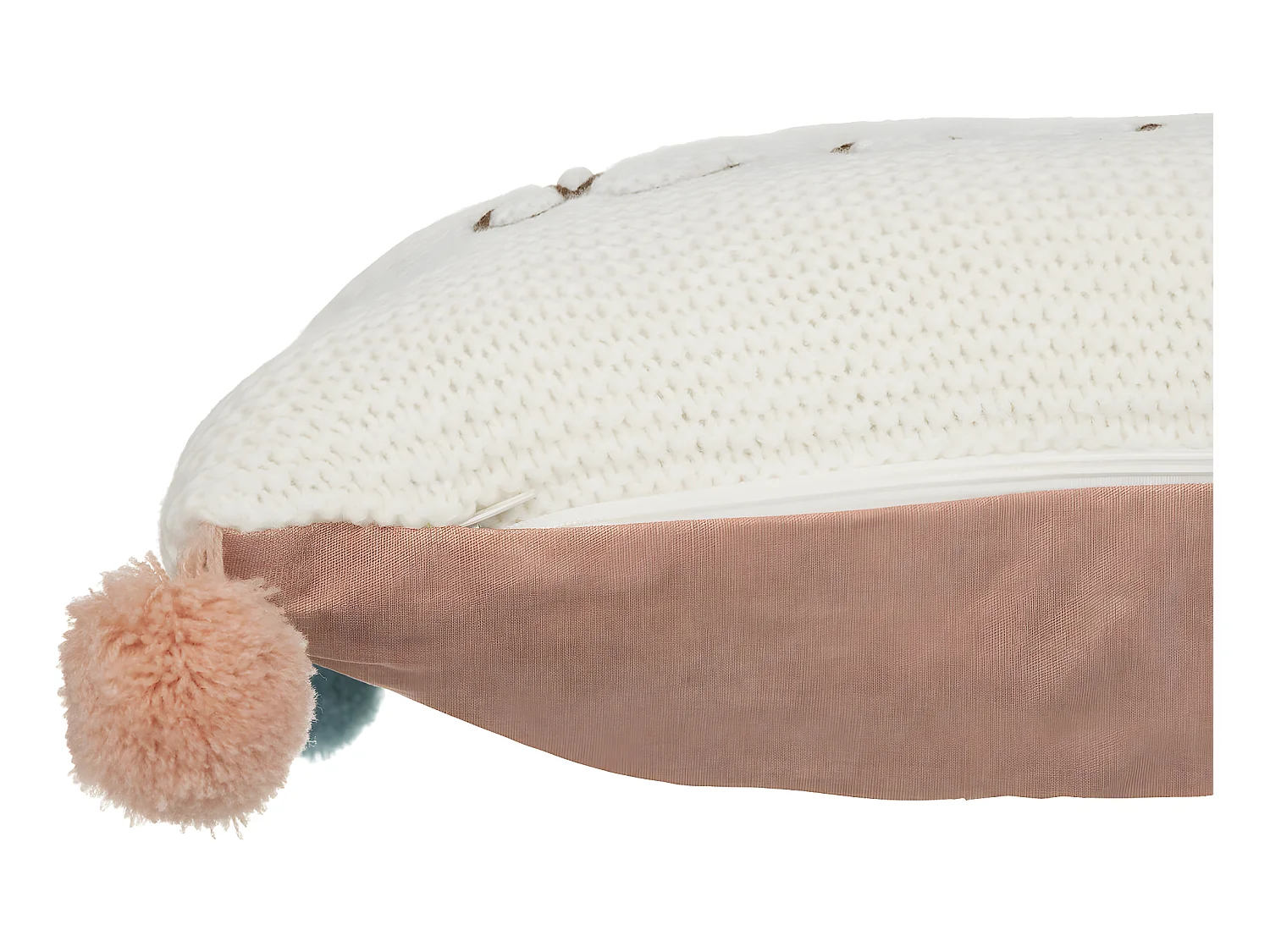 Coussin maille Pomme d'amour 50 x 30 cm