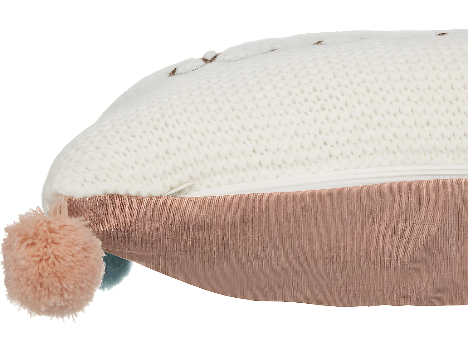 Coussin maille Pomme d'amour 50 x 30 cm