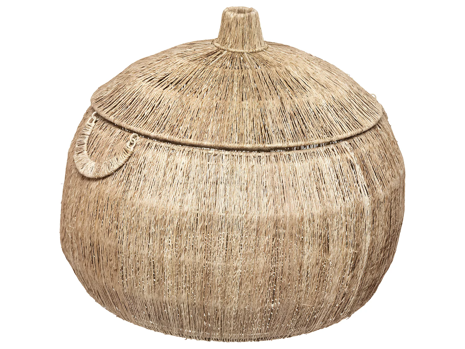 Set de 2 Paniers de rangement en Jute avec couvercle