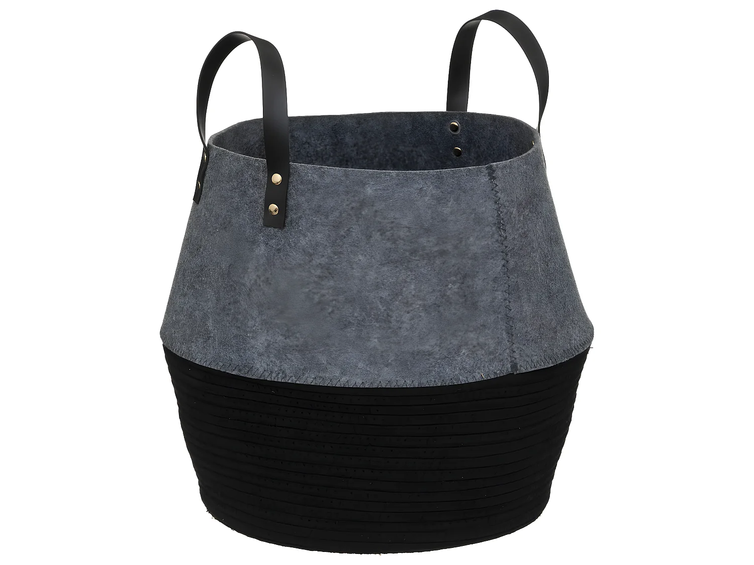 Lot de 3 Paniers de rangement en feutrine et coton