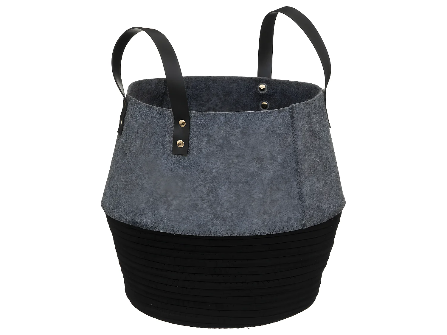 Lot de 3 Paniers de rangement en feutrine et coton