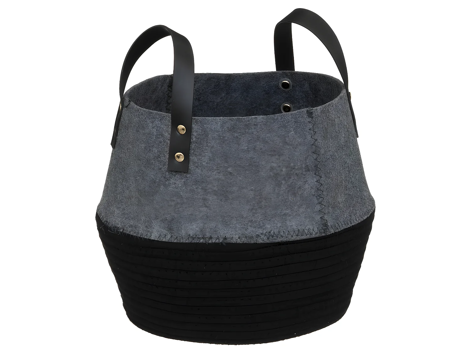 Lot de 3 Paniers de rangement en feutrine et coton