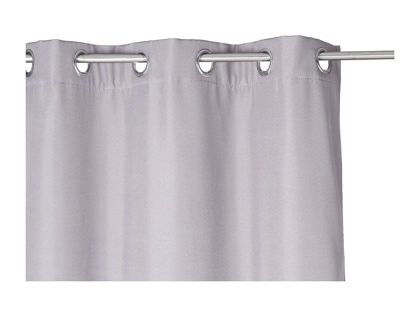 Rideau à œillets isolant doublure polaire Gris 140 x 260 cm
