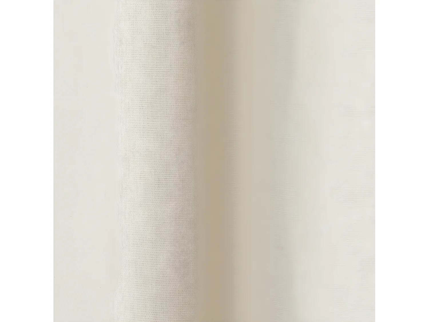 Rideau à œillets Tissu Panama Ivoire 140 x 260 cm