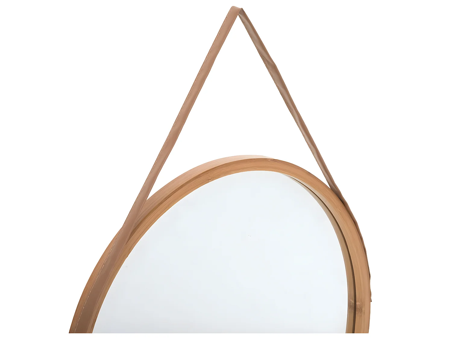 Miroir mural en Bambou D 38 cm