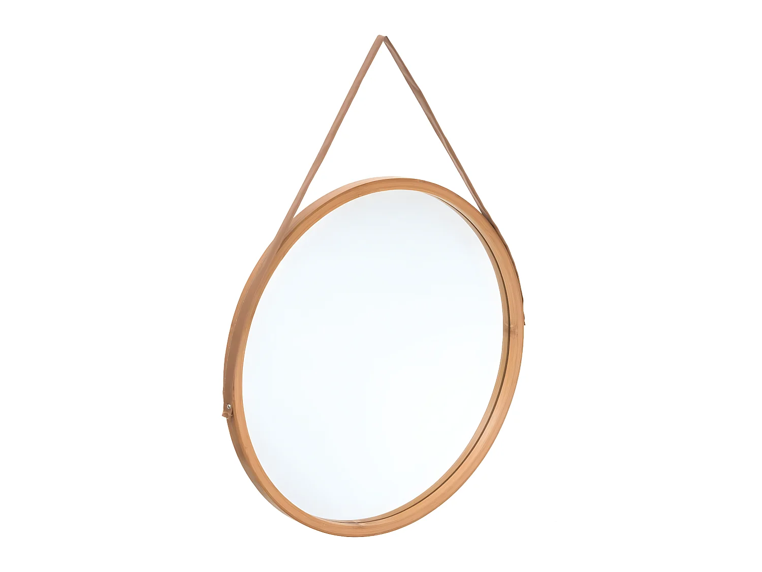 Miroir mural en Bambou D 38 cm