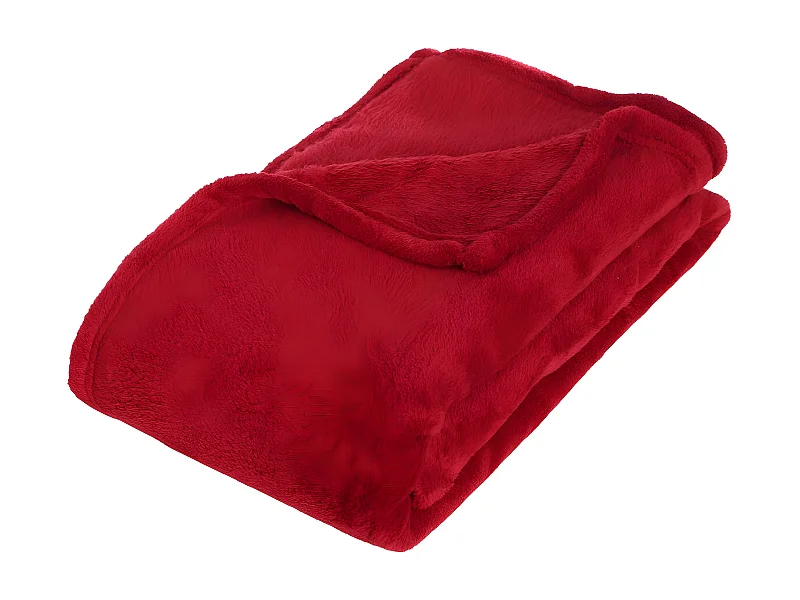 Plaid Microfibre Rouge 125 x 150 cm