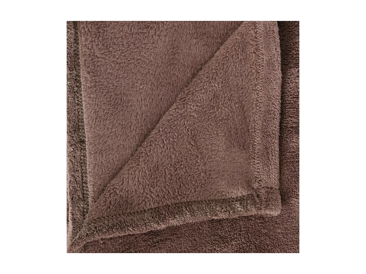 Plaid Microfibre Taupe 125 x 150 cm