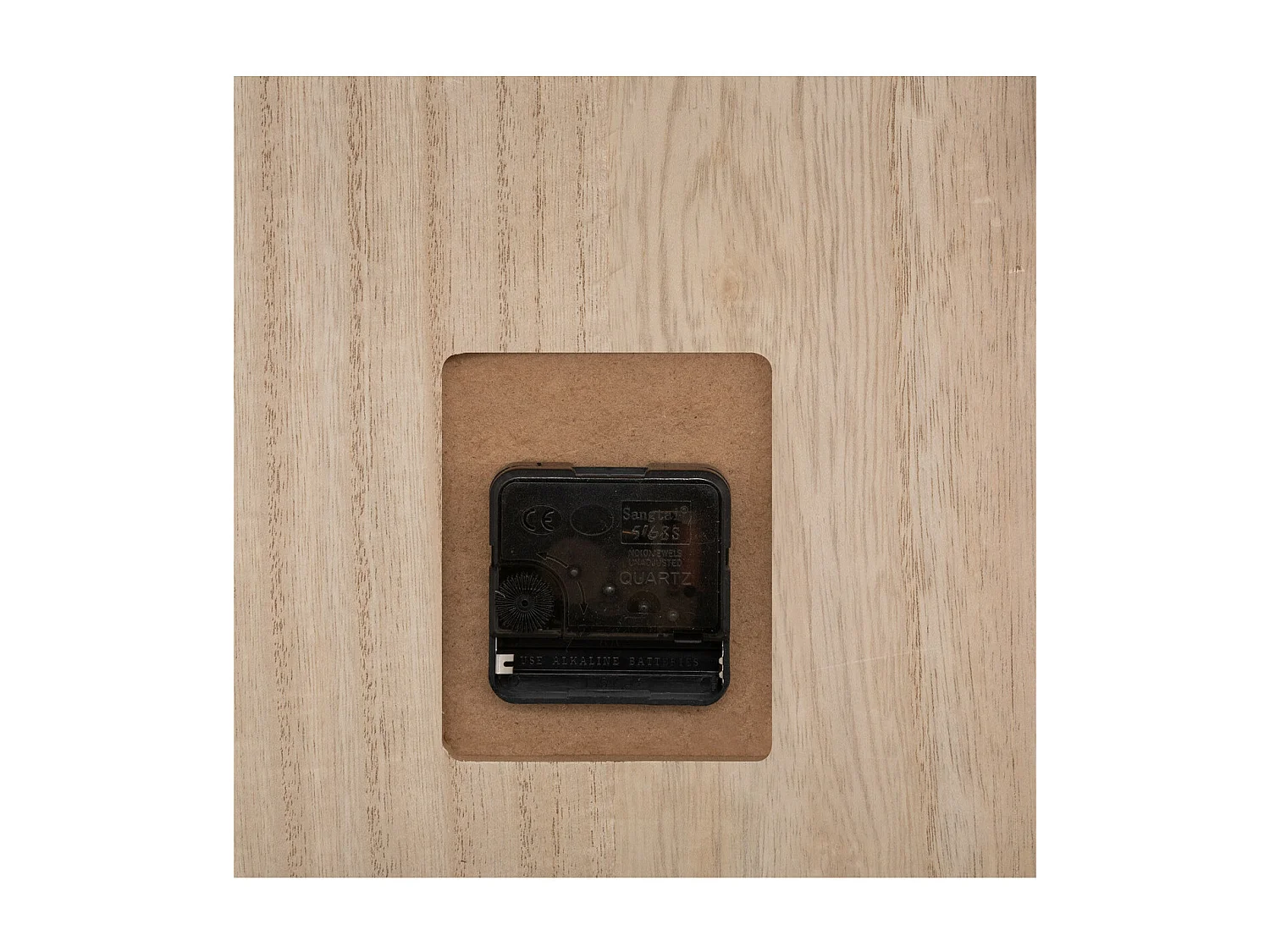 Horloge murale avec calendrier et étagère plante H 60 cm