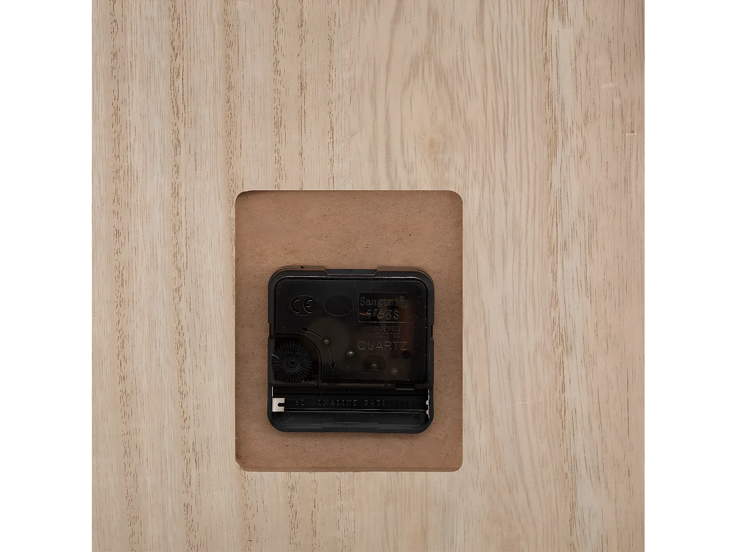 Horloge murale avec calendrier et étagère plante H 60 cm