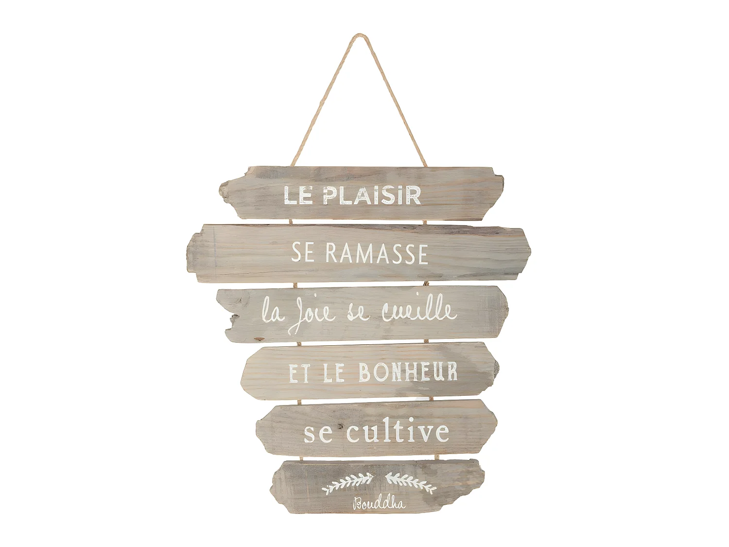 Décoration murale à suspendre avec Citations 28 x 38 cm