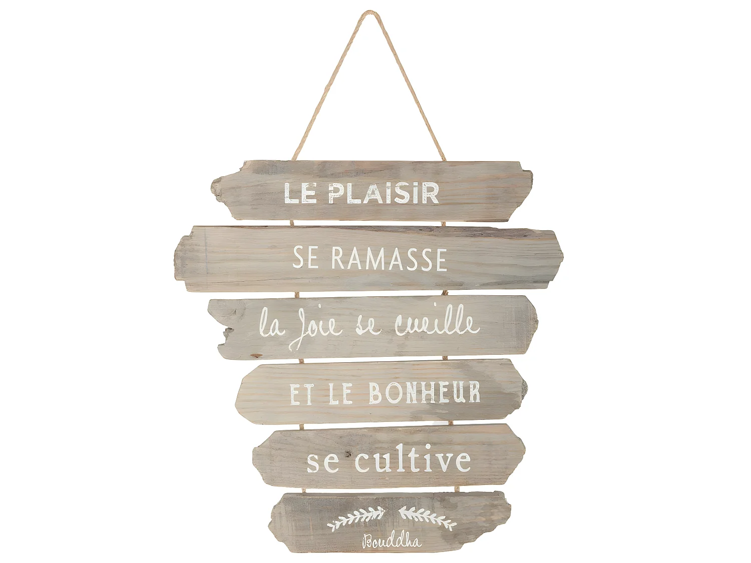 Décoration murale à suspendre avec Citations 28 x 38 cm