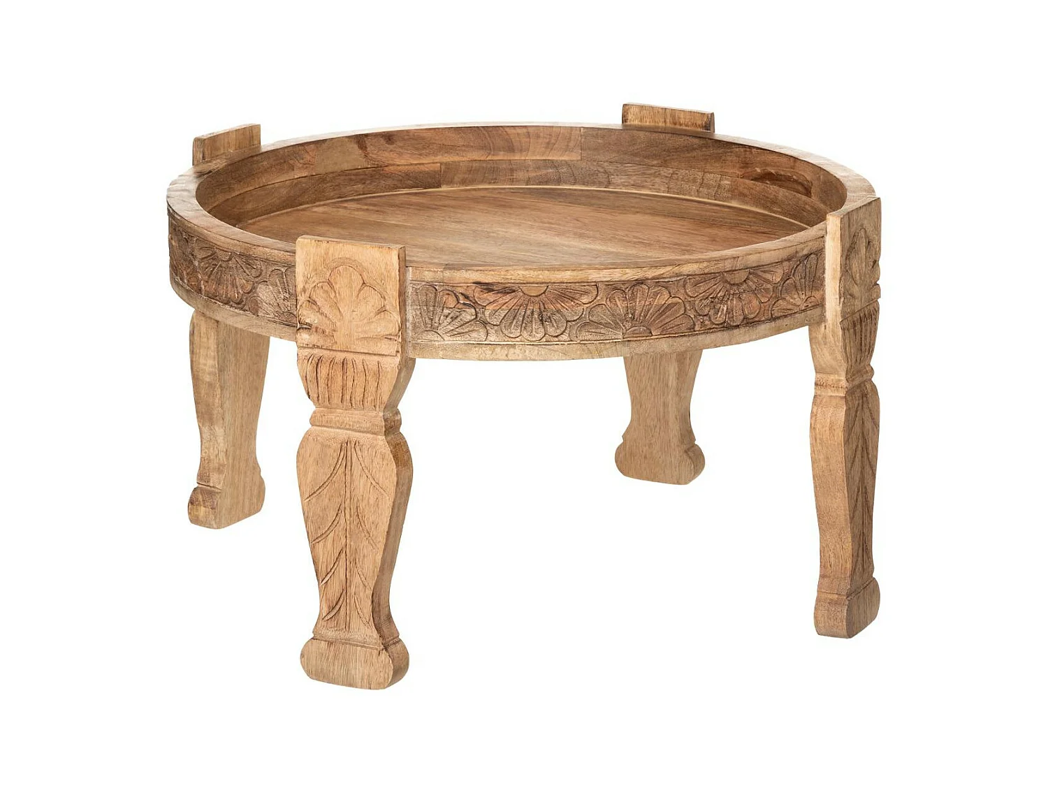 Table d'appoint en Bois de Manguier D 74 cm