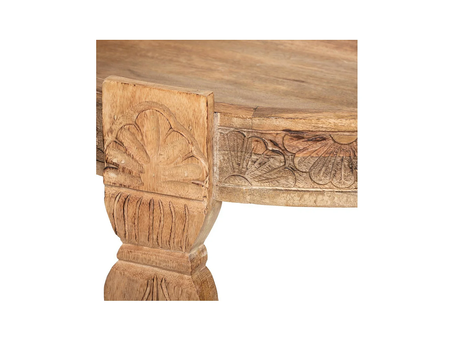 Table d'appoint en Bois de Manguier D 74 cm