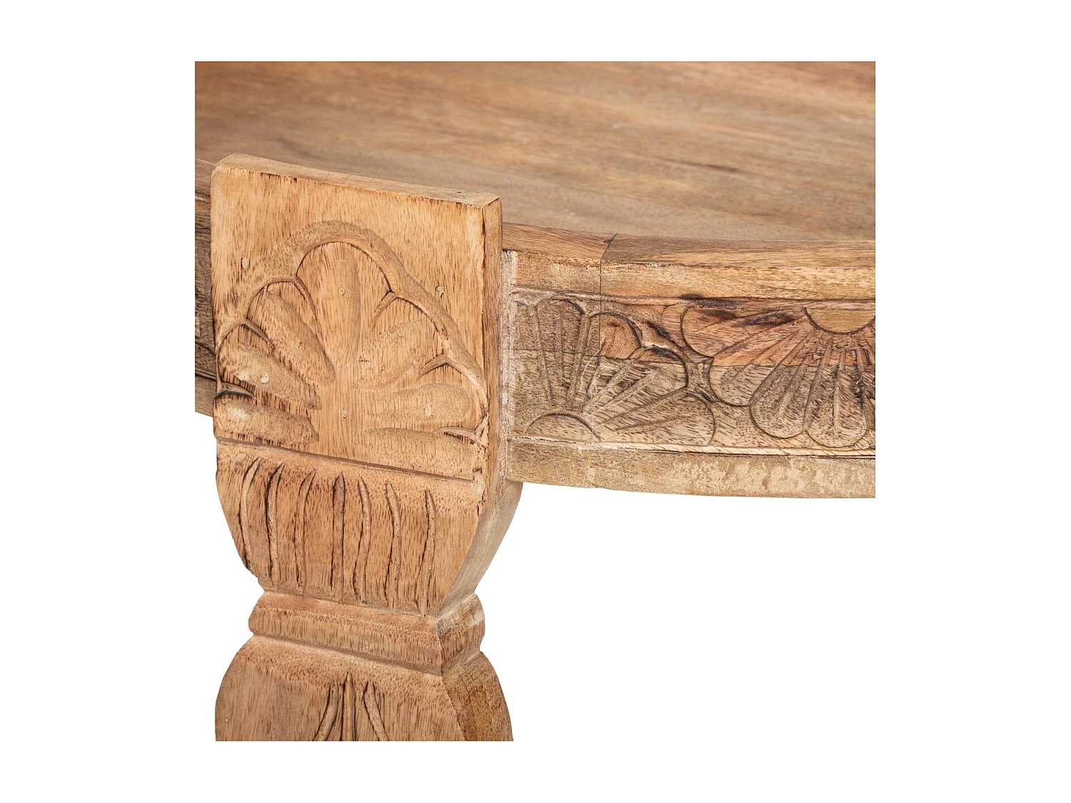 Table d'appoint en Bois de Manguier D 74 cm