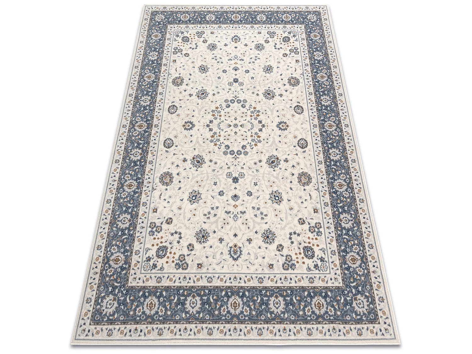Tapis NAIN Cadre ornement 7179/51943 beige / bleu foncé 120x170 cm