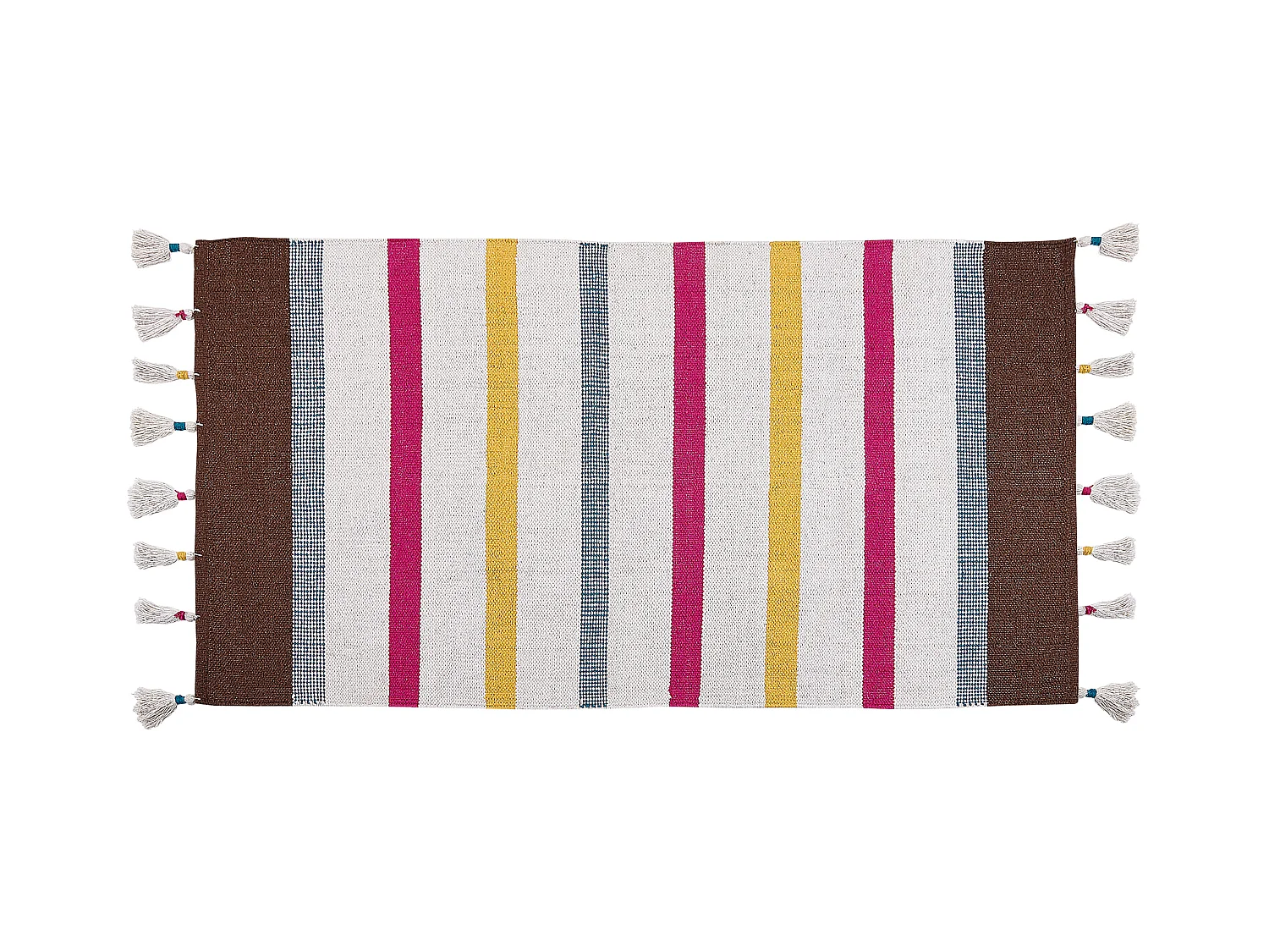 Vloerkleed katoen meerkleurig 80 x 150 cm HISARLI