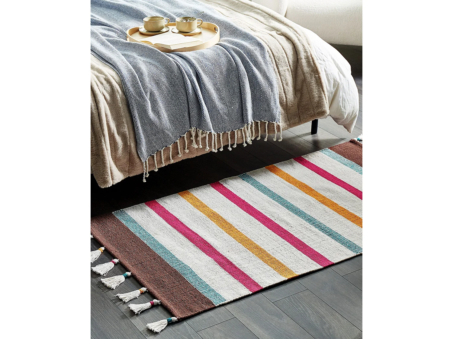 Tapis HISARLI Multicolore 80 x 150 cm Coton