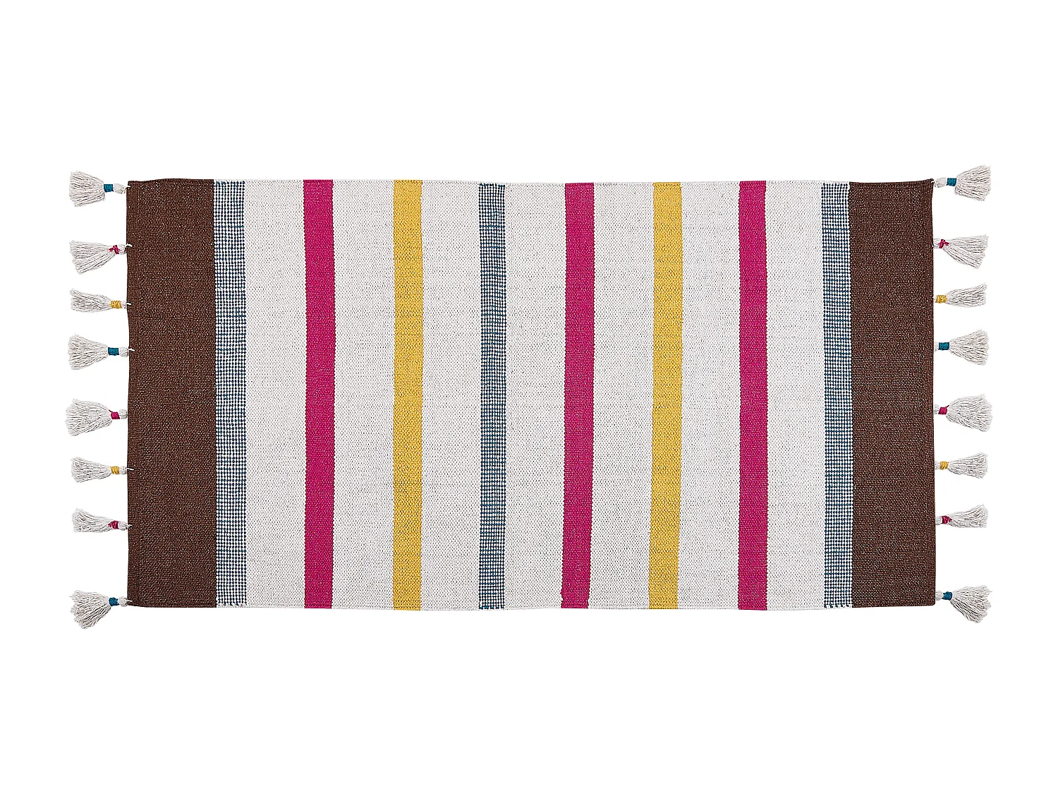 Tapis en coton multicolore 80 x 150 cm HISARLI