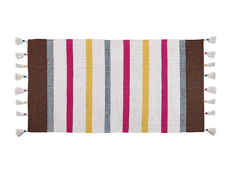 Dywan bawełniany 80 x 150 cm wielokolorowy HISARLI