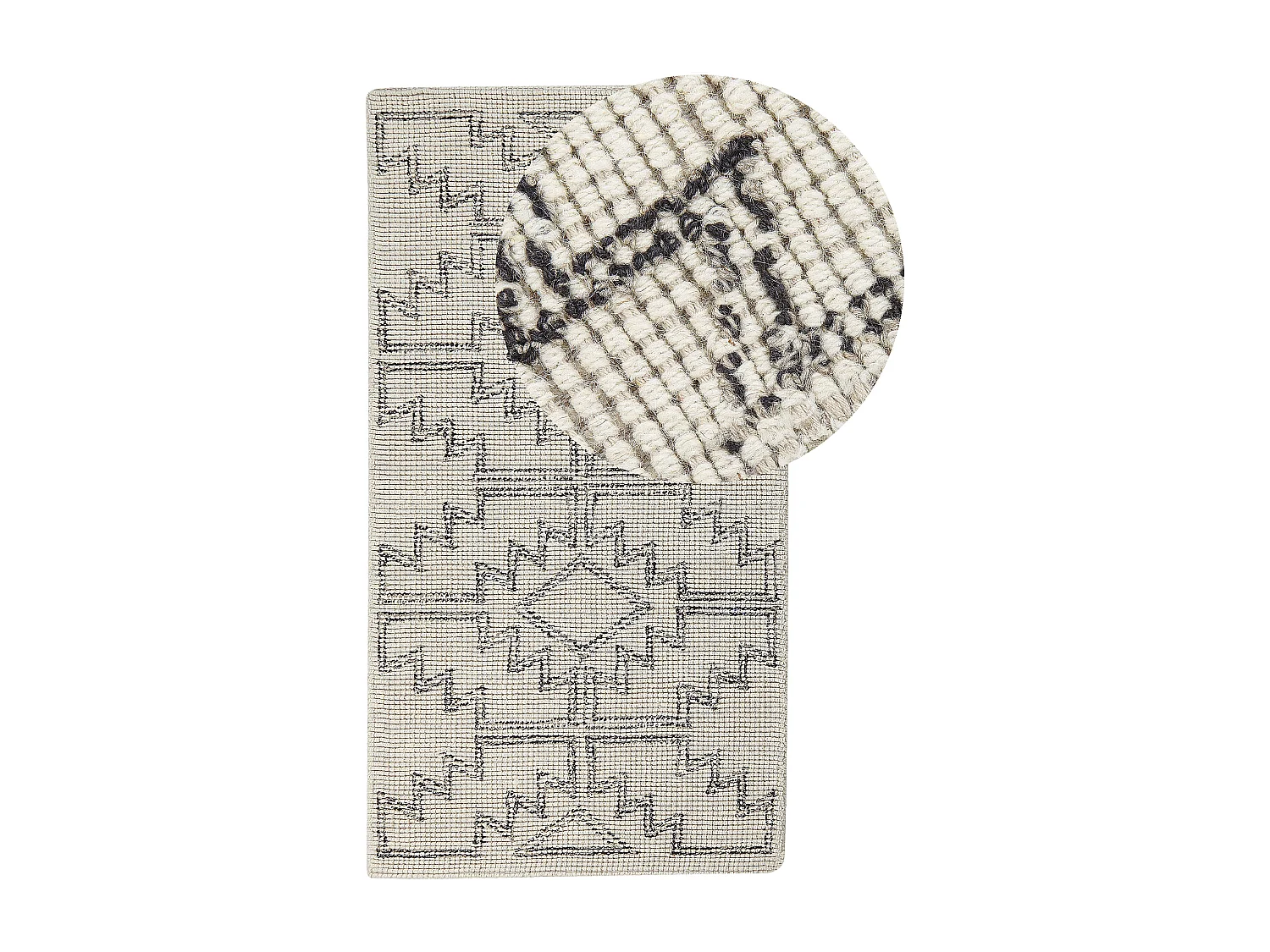 Tapis URLA Beige 80 x 150 cm Laine